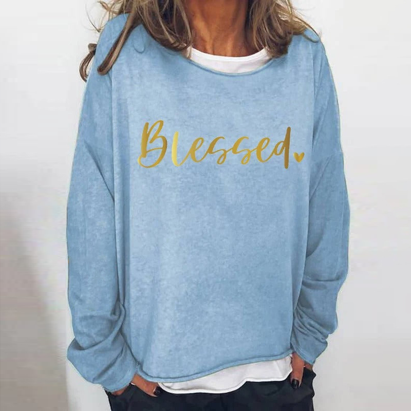 Blessed Faith Printed Long Sleeves T-shirt