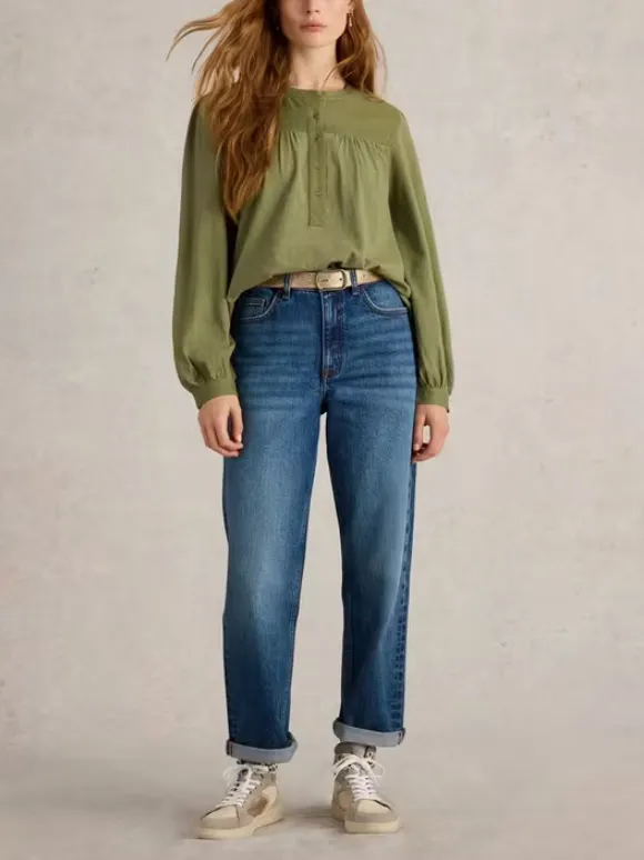 Long Sleeve Mix Shirt