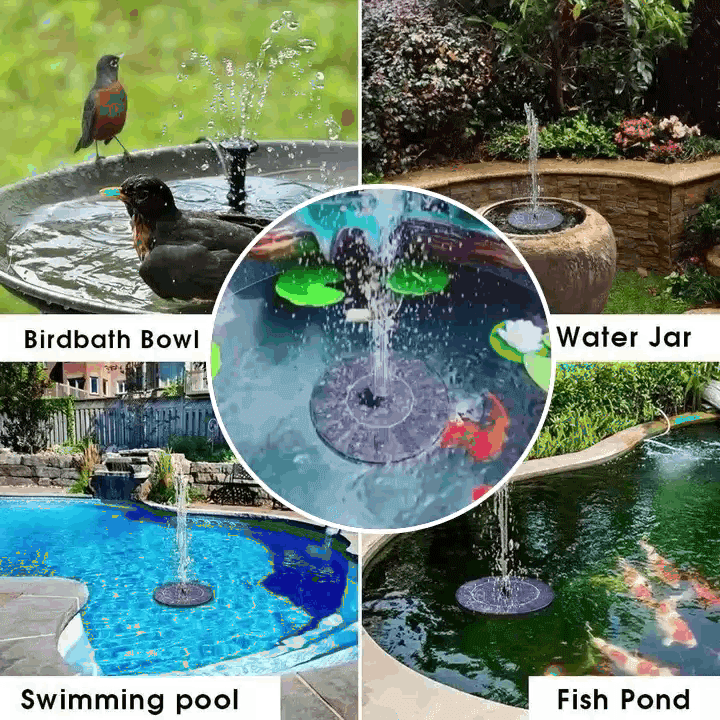 LAST DAY 49% OFF🔥Solar-Powered Bird Fountain Kit